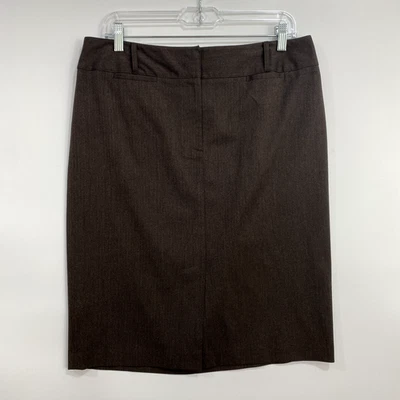 Ann Taylor лофт женская юбка 12 коричневый карандаш юбка нейтральный девочка босс карьера - Изображение 1 из 4