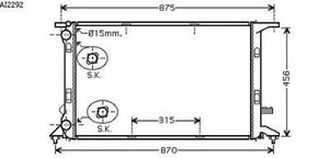 Radiatore A4 07- 720x475x26 1.8/2.0/2.0TDI M +/-AC - Foto 1 di 1