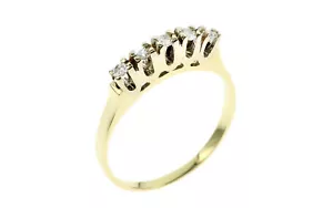 Ring 585/- Gelbgold Weißgold mit Diamanten WERT 750 € - 81847745 - Bild 1 von 1