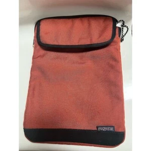 JanSport 2.0 Red Laptop & Tablet Sleeve 15" with Leopard Lining - Picture 1 of 14