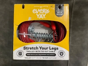 NEW Every Yay Dog Trolley With Tie Out Cable 50ft Up To 100Lbs - Picture 1 of 2