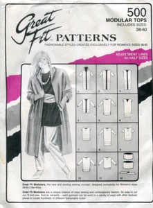 Great Fit Patterns 500 Modular Tops Women's Sizes 38-60 - Picture 1 of 1