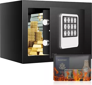 Tresor Möbeltresor Mini Safe Sicherheit Notschlüssel Zahlenschloss Zahlen B604 - Bild 1 von 9