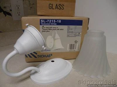 UNA LUZ APLIQUE DE BAÑO EN ACABADO BLANCO TEXTURIZADO SL-7215-18 NUEVO Foto 1 de 4