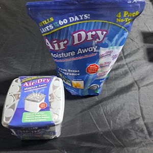 AIR DRY Moisture Away Fresh Scent Mold Mildew Absorber Bundle Pack 5 Refills NEW - Picture 1 of 7