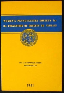 Women's Pennsylvania Soc. for Prevention of Cruelty to Animals Report for 1951 - Picture 1 of 4