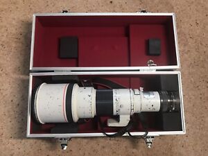 Canon FD 500mm F4.5 L Camera Lens w/ Hard Case and Canon EOS adapter