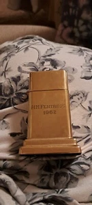 VINTAGE 1962-68  ZIPPO Table Lighter. H.M. Fentress Embossed On The Front.  - Picture 1 of 9