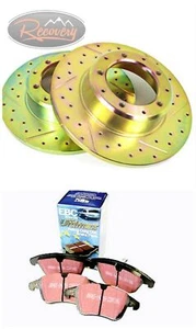 DISCOVERY 2 1998-2004 FRONT DRILLED & GROOVED PERFORMANCE DISCS & PADS SET - Picture 1 of 1