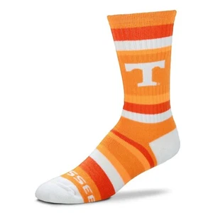Tennessee Volunteers Orange & White Rainbow Stripe Deuce Crew Socks - Picture 1 of 1