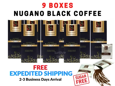 9x Nugano Premium Café Negro Orgánico Ganoderma Lucidum Foto 1 de 4