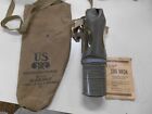 Wwii Noncombatant Gas Mask Med Adult Mia 2-1-1 With Bag And Instructions