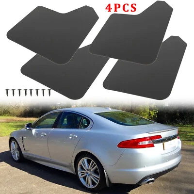 For Jaguar XF XFR XE F Pace 4X Splash Guard Mud Flaps Mudguards Protector Black Foto 1 de 4