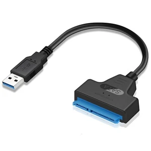 Câble convertisseur adaptateur USB 3.0 vers Sata 22 broches adaptateurs sataIII vers USB3.0 pour ssd - Photo 1/1