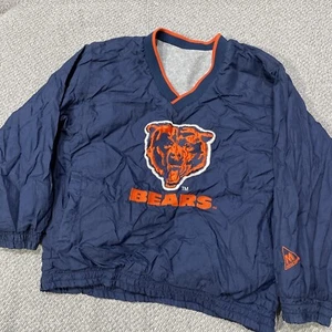 Vintage Mighty Mac Chicago Bears Reversible Pullover Crewneck Youth Small 8/10 - Picture 1 of 8