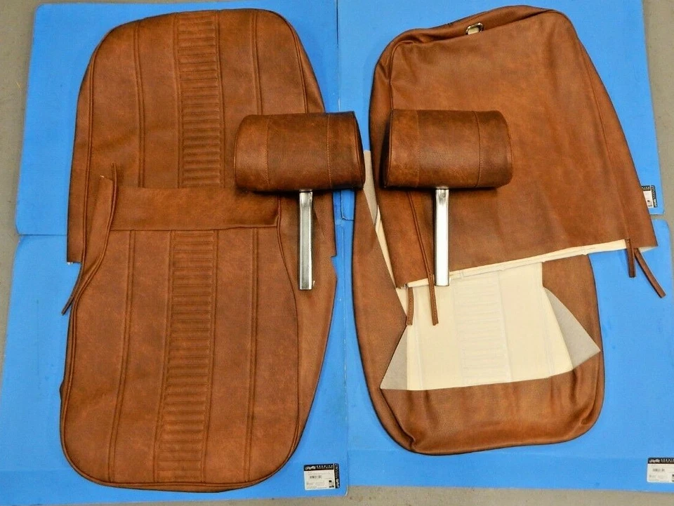 Nuevo juego de tapicería de fundas de asiento con reposacabezas MG Midget 1970-79 hoja de otoño Foto 1 de 3