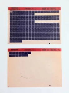 Honda XR 250 RN/P/R/S 1994 PARTS LIST MICRO FICHE X2 - Picture 1 of 1