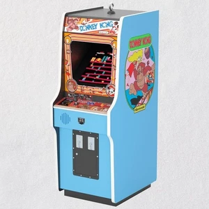 2018 Hallmark Andenken ESEL KONG ARCADE Kabinett Ornament LICHT SOUND - Bild 1 von 3