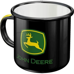 Nostalgic-Art John Deere Enamel Mug Black Vintage Farmhouse Decor - Picture 1 of 6