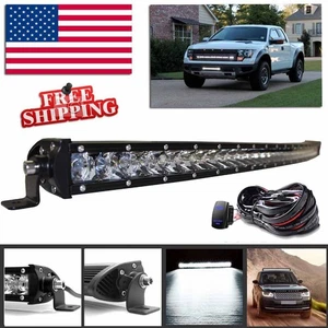 Curved Ultra Slim 37inch LED Work Light Bar Spot Offroad Truck SUV ATV Car 39/38 - Picture 1 of 14