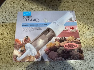 Vtg. Proctor Silex Super Shooter Plus Cordless Cookie Press & Food Decorator NIB - Image 1 of 3