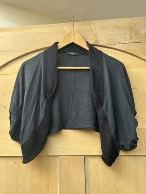 Marks and Spencer women’s navy blue linen shrug size 14 - Image 1 of 4