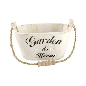 Kleiner rustikaler hängender Pflanzkasten aus Holz - Mini Pflanzkasten Holz Handarbeit rustikal gealtert - Bild 1 von 2