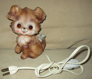 Vintage JOSEF Originals - Puppy Dog Figurine Lamp / Night Light - 6" - Working - Picture 1 of 5