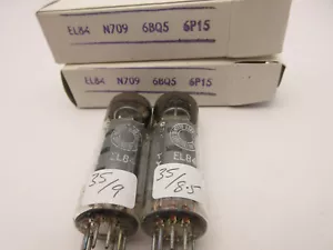 EL84 Bentley Acoustic Valves Close Matched Pair NOS (43B7) - Picture 1 of 3