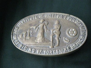 Institute of British Foundrymen West Riding of Yorkshire Branch Cast Brass Box - Picture 1 of 6