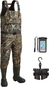 TIDEWE Hunting Chest WADERS w/1600G Insulated Boot Foot, Next Camo, 5mm Neoprene - Picture 1 of 6