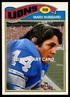 Marv Hubbard Detroit Lions 1977 Style Custom Football Art Card