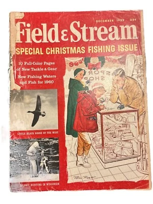 December 1959 Field & Stream Magazine SPECIAL CHRISTMAS FISHING ISSUE - Image 1 of 3