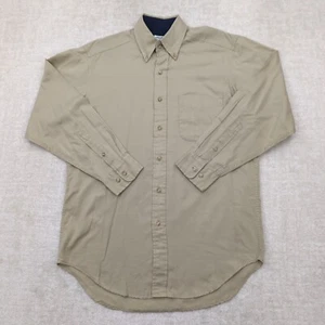 Vintage Brooks Brothers Sport Shirt Mens S Small Pocket Beige Khaki 80s 90s - Picture 1 of 10