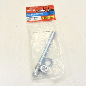RED HEAD Wedge Anchor 1/2" x 5.5" Qty. pack 10 - Picture 1 of 5