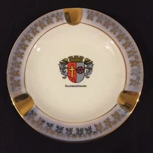 Bareuther Waldsassen Bavaria Germany Vintage Ash Tray With Assmannshausen Crest - Picture 1 of 5