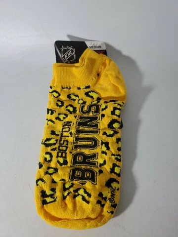 Boston Bruins NHL Socks Size Medium 5-10 NO SHOW SOCKS Cover