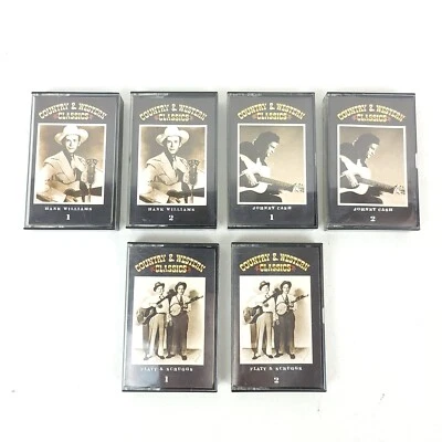 Vintage 1980's TIME LIFE Country & Western Classics Cassette Tape Lot of 6 Foto 1 de 4