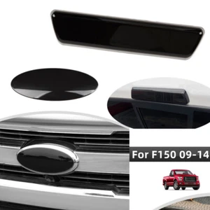 Smoked Black High Third Brake Light Cover & Car Logo Trim For Ford F150 2009-14 - Picture 1 of 15