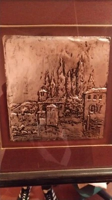 quadro aldo riso quadri con sbalzo rifinito a mano argentato a 1000 - Immagine 1 di 4