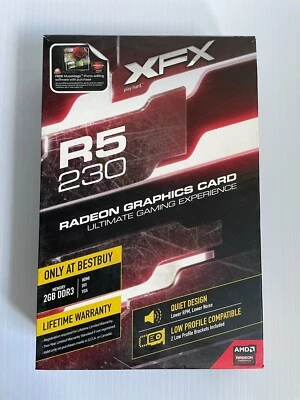 XFX Radeon R5 230 2 GB DDR3 PCI Express x16 Graphics Card R5-230A-CLHR NEW - Image 1 of 4