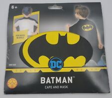 DC Batman Cape & Mask Dress Up Set One Size NEW