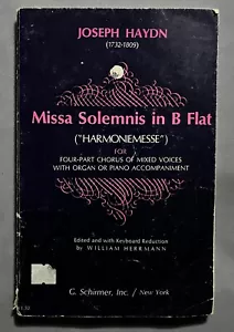 Missa Solemnis in B Flat Joseph Haydn Choral Music Score SATB - Bild 1 von 1