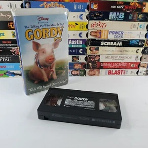The Talking Pig Who Made It Big! Gordy Disney Clamshell VHS Tape Used - Picture 1 of 4