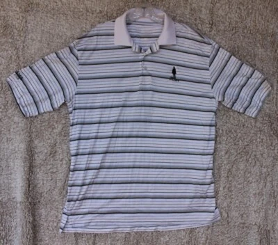 Camisa polo listrada tamanho G torneio de golfe Tehama Golf Club THE CLINT Eastwood - Imagem 1 de 4