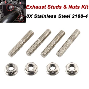 Exhaust Studs Nut Fastener For Harley Sportster Road Electra Glide Dyna Softail - Picture 1 of 12