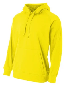 A4 Youth 100% Polyester Fleece Long Sleeves Solid Tech Fleece Hoodie NB4237 S-XL - Picture 1 of 9