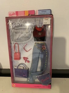 Barbie Fashion Avenue Doll Clothes Pack Star Top & Jeans Mattel 2001 #55516 - Picture 1 of 2