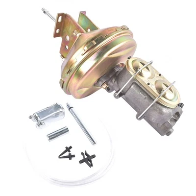 Amplificador de freno de zinc de 9" y cilindro maestro de diámetro de 1" para Chevy Nova Chevelle Olds 442 Foto 1 de 4