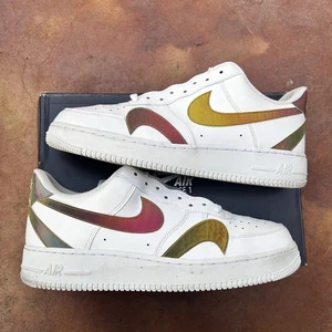 Size 11 Men’s - Nike Air Force 1 Low Misplaced Swoosh White Worn CK7214-101 - Picture 1 of 8